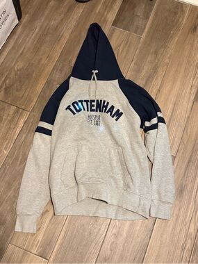 Tottenham Hotspur Men’s Crewneck Hoodie - Gray & Navy